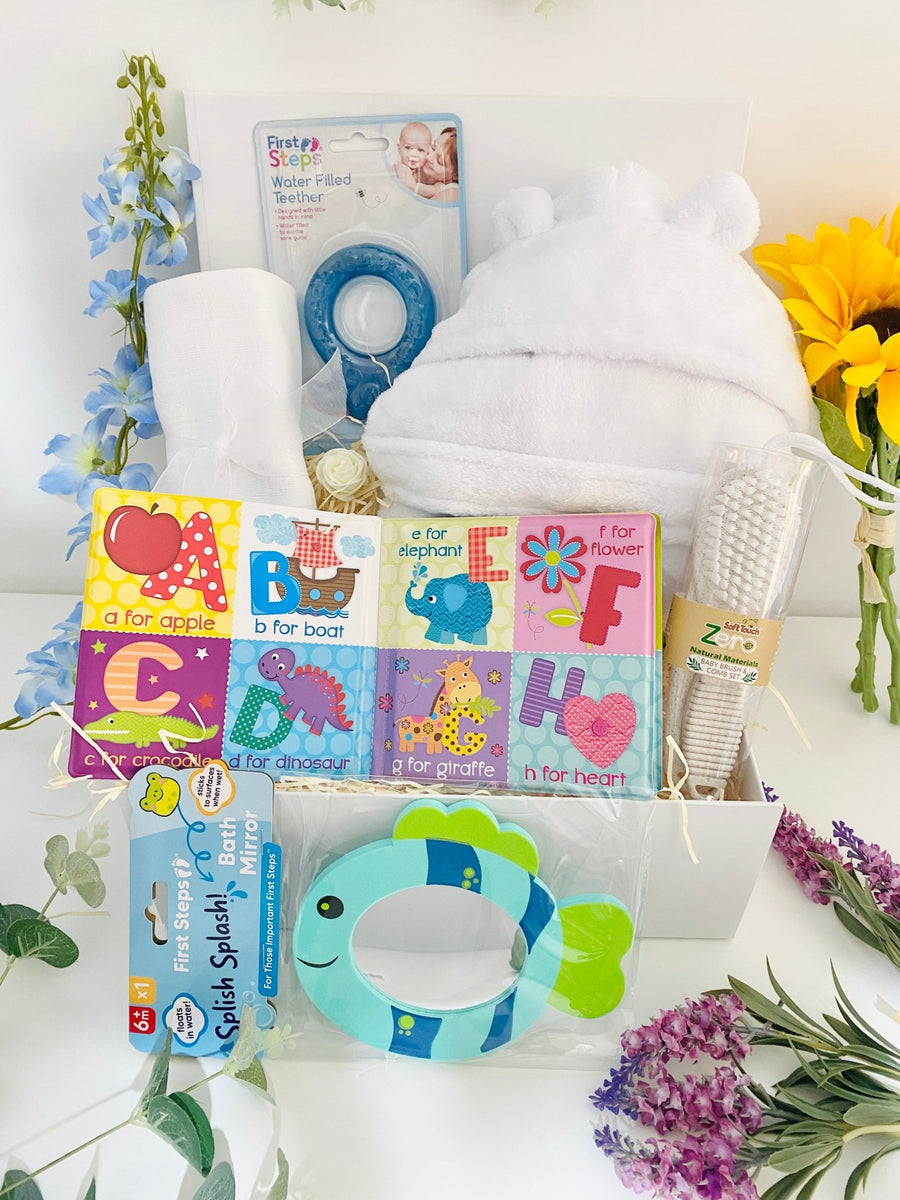 Baby Shower Gift Hamper Baby Bath Time Fun – Pink and Blue Hampers