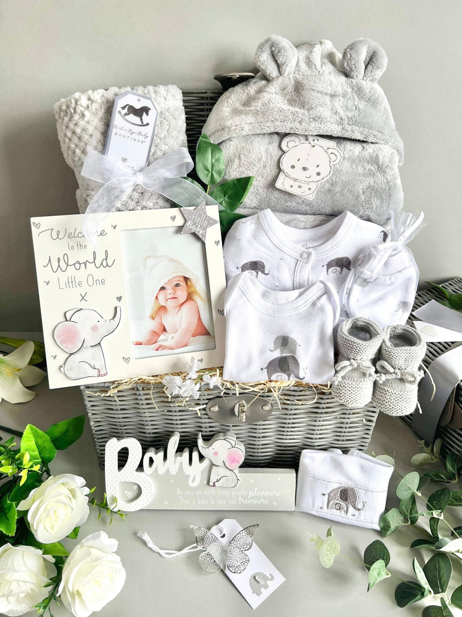 Baby Gift Hamper - Cosy Elephant – Pink and Blue Hampers