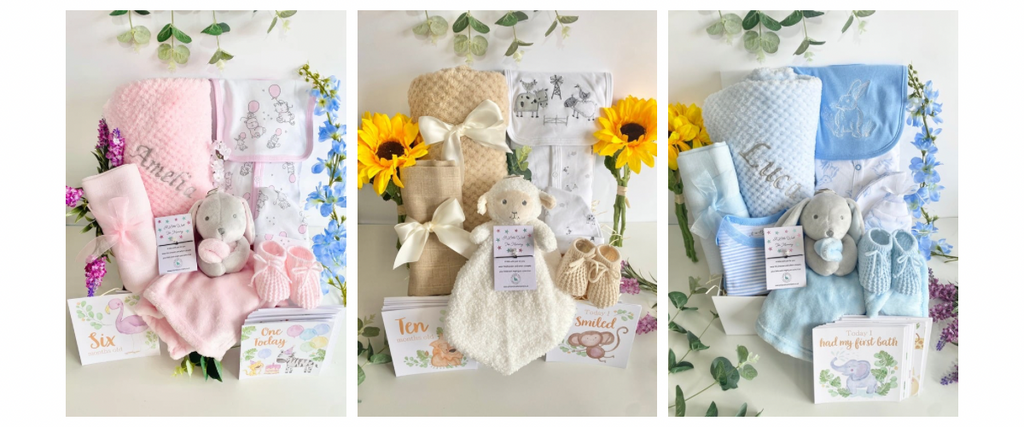 Baby Hampers, Clothing & Accessories | Pink and Blue Hampers