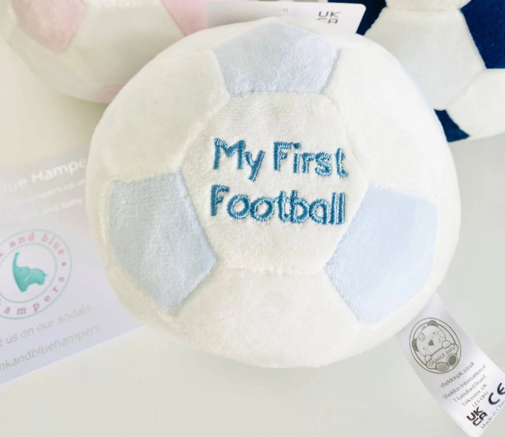 Baby Boy Gift - My First Football - Pink and Blue Hampers