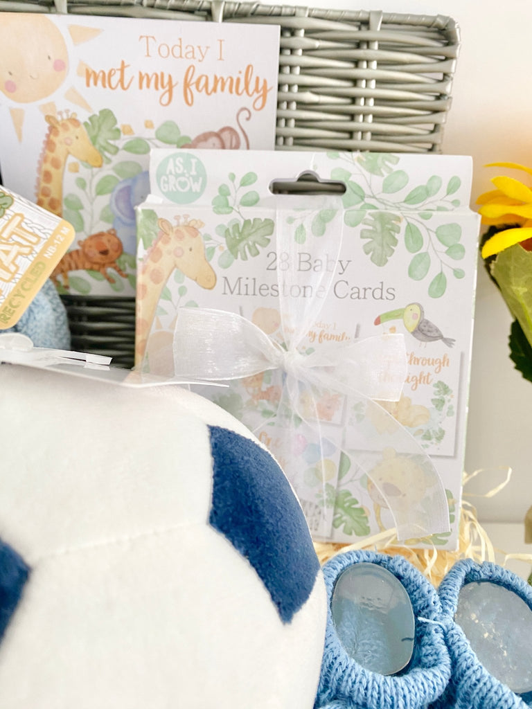 Baby Boy Gift - My First Football - Pink and Blue Hampers