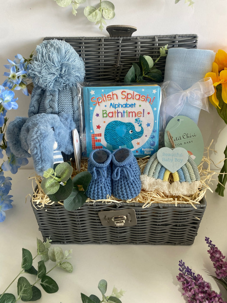 Baby Boy Hamper - Bath Time Fun - Pink and Blue Hampers