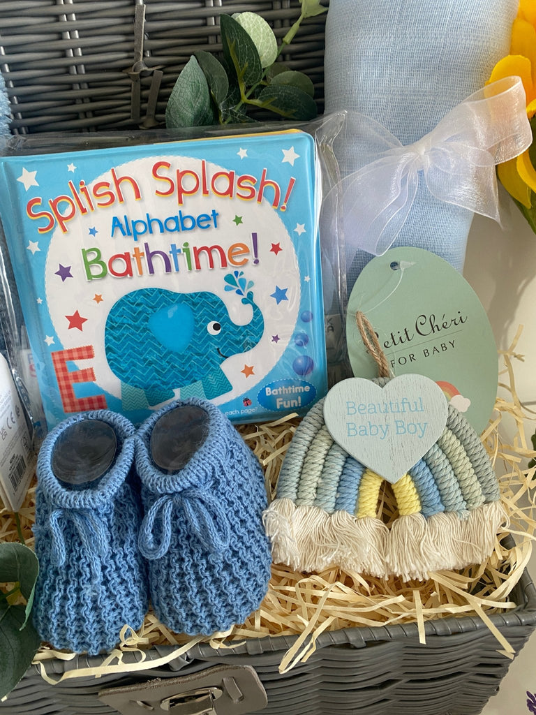 Baby Boy Hamper - Bath Time Fun - Pink and Blue Hampers