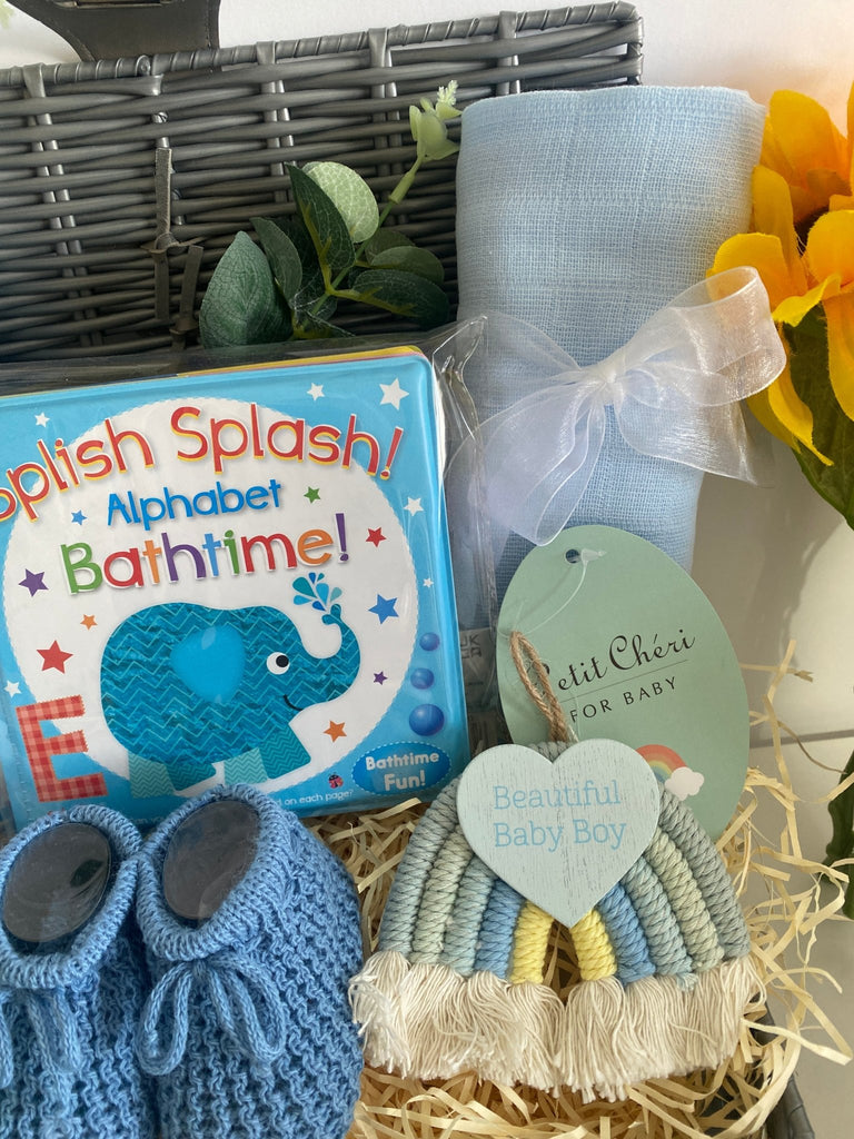 Baby Boy Hamper - Bath Time Fun - Pink and Blue Hampers