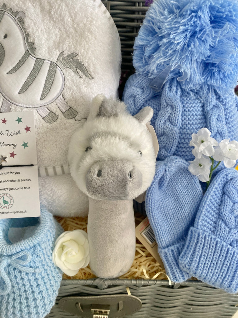 Baby Boy Hamper - Friends With Zebra - Pink and Blue Hampers