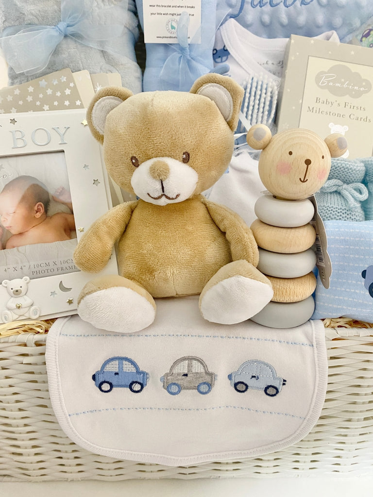 Baby Boy Hamper - Little Cars - Pink and Blue Hampers