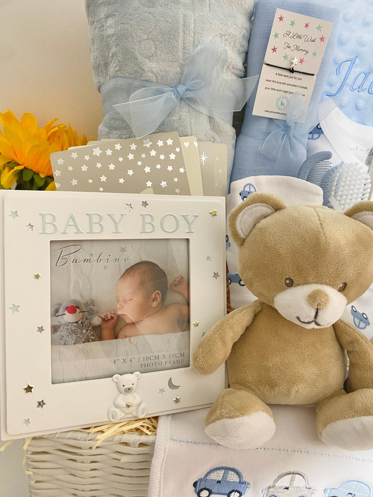 Baby Boy Hamper - Little Cars - Pink and Blue Hampers