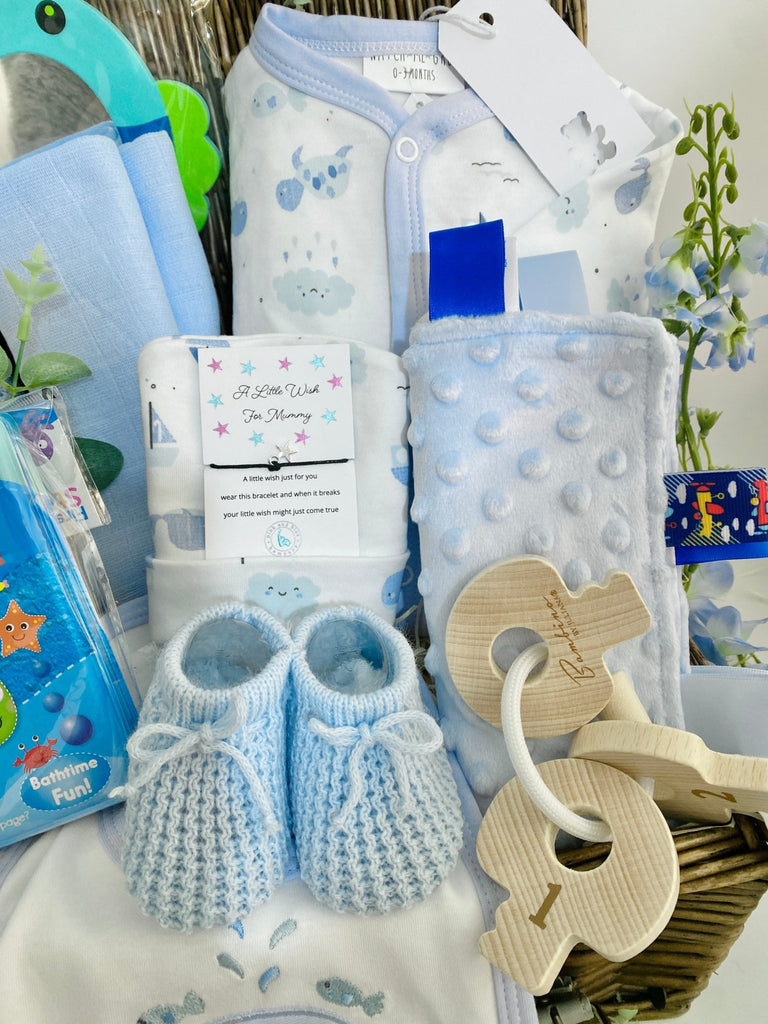 Baby Boy Hamper - Splashing Whale - Pink and Blue Hampers