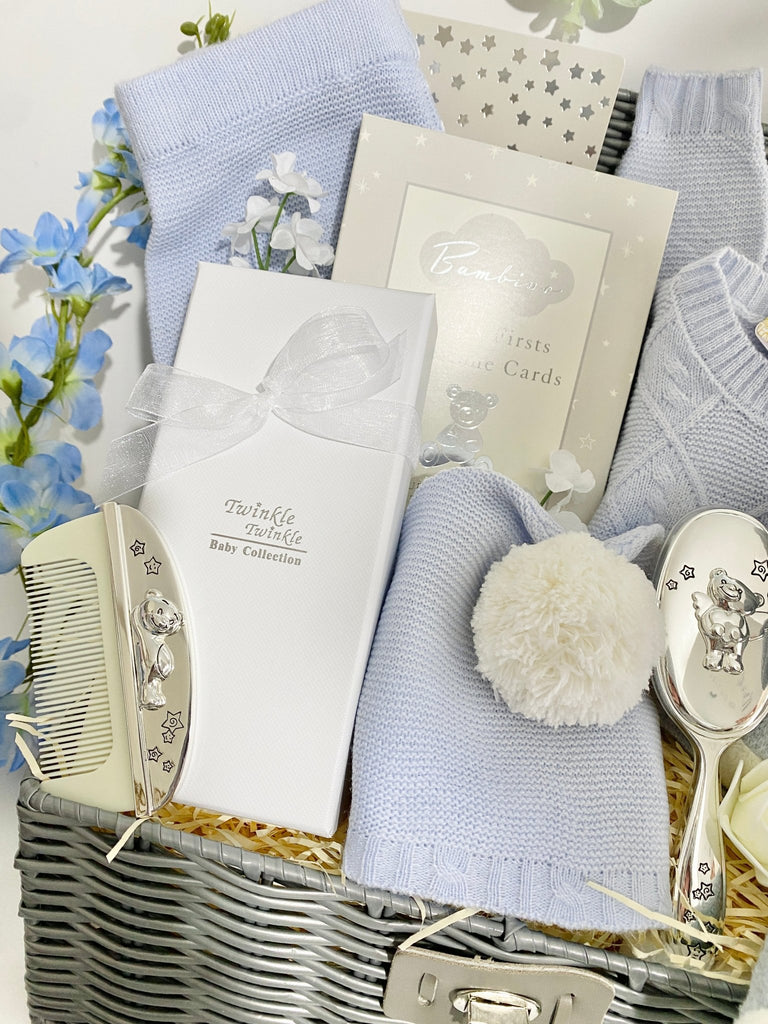Baby Boy Hamper - Treasured Teddy & Elly - Pink and Blue Hampers