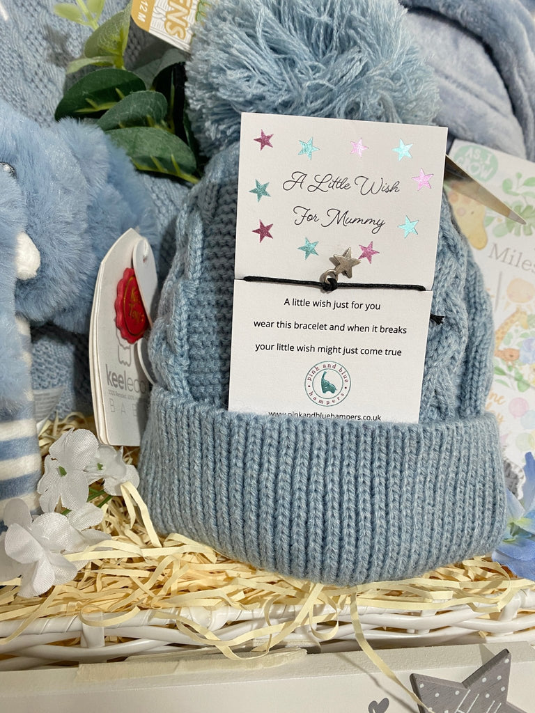 Baby Boy Hamper - Wrapped In Love - Pink and Blue Hampers