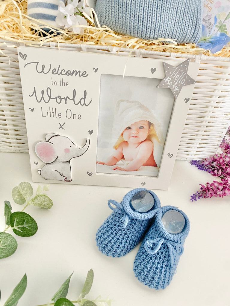 Baby Boy Hamper - Wrapped In Love - Pink and Blue Hampers