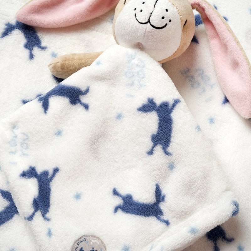 Baby Boys Guess How Much I Love You Comforter & Blanket - Pink and Blue Hampers