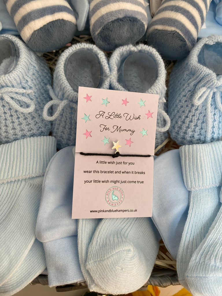 Baby Boys Triplet Gift Hamper - Blue Elephants - Pink and Blue Hampers