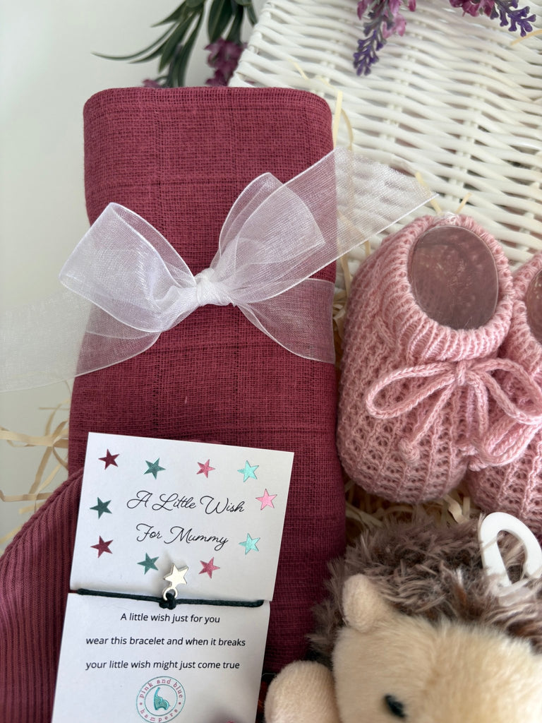 Baby Girl Gift - Hoglet Hugs - Pink and Blue Hampers