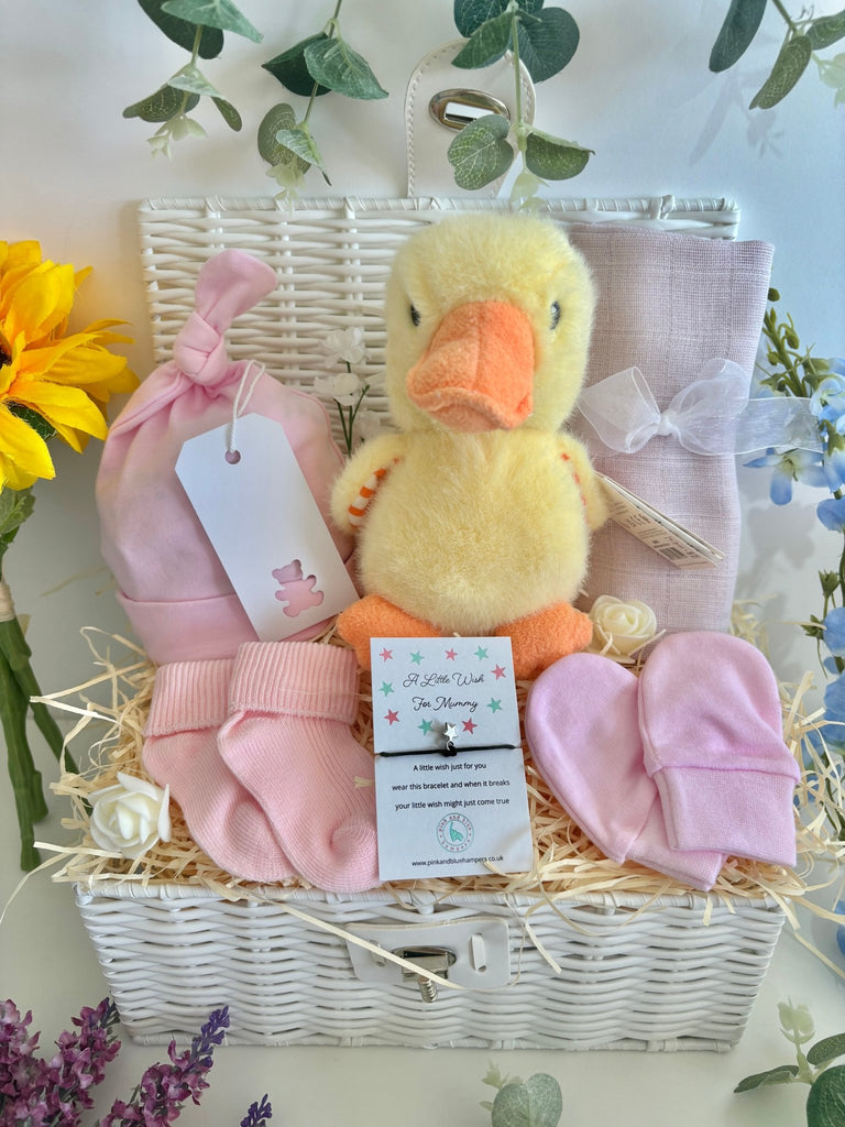 Baby Girl Gift - Little Duck - Pink and Blue Hampers