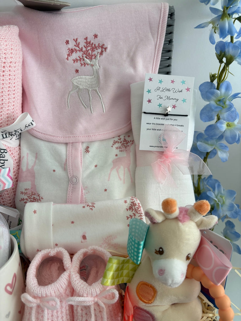 Baby Girl Hamper - Deery Dreams - Pink and Blue Hampers