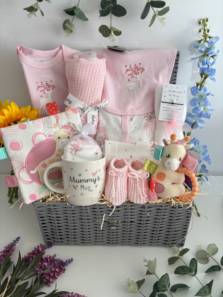 Baby Girl Hamper - Deery Dreams - Pink and Blue Hampers