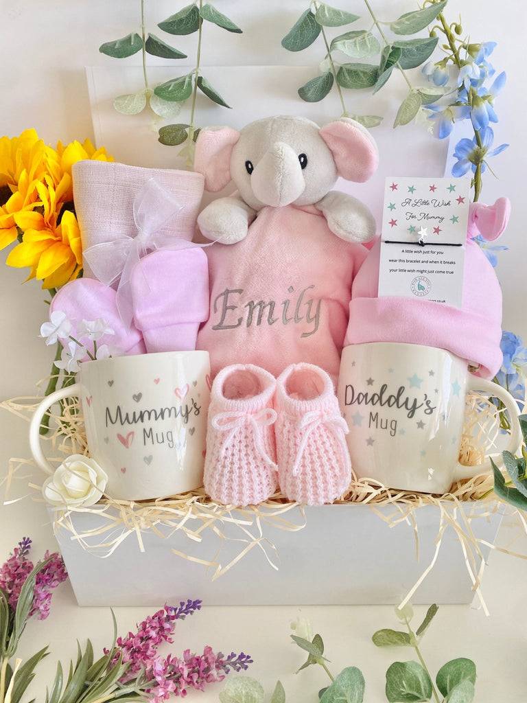Baby Girl Hamper - Mummy & Daddy’s Little Girl - Pink and Blue Hampers