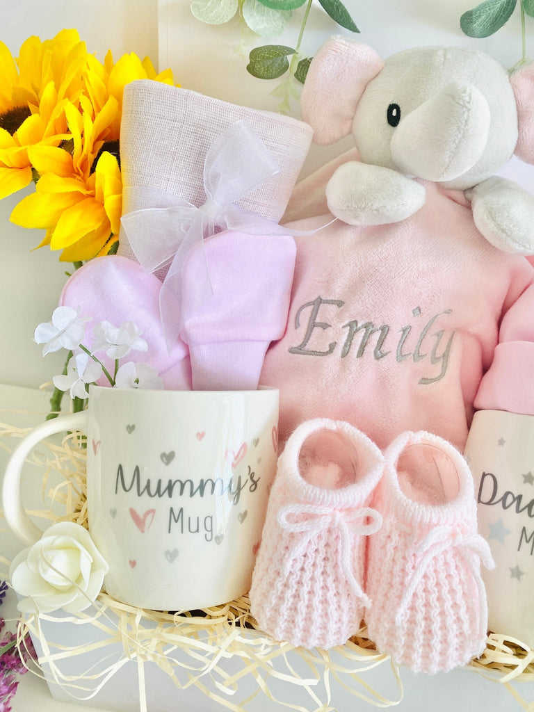 Baby Girl Hamper - Mummy & Daddy’s Little Girl - Pink and Blue Hampers