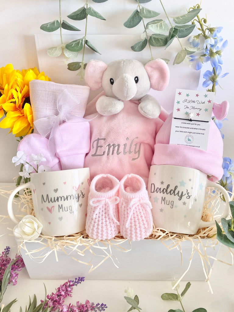 Baby Girl Hamper - Mummy & Daddy’s Little Girl - Pink and Blue Hampers