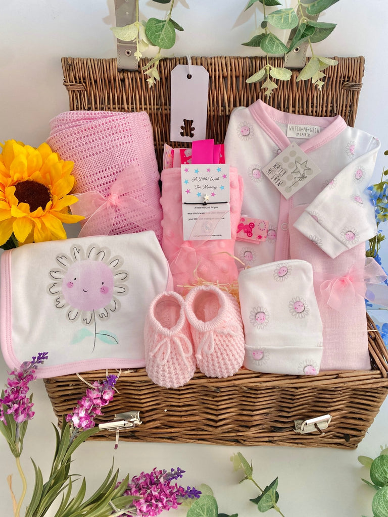 Baby Girl Hamper - Pretty Little Flower - Pink and Blue Hampers