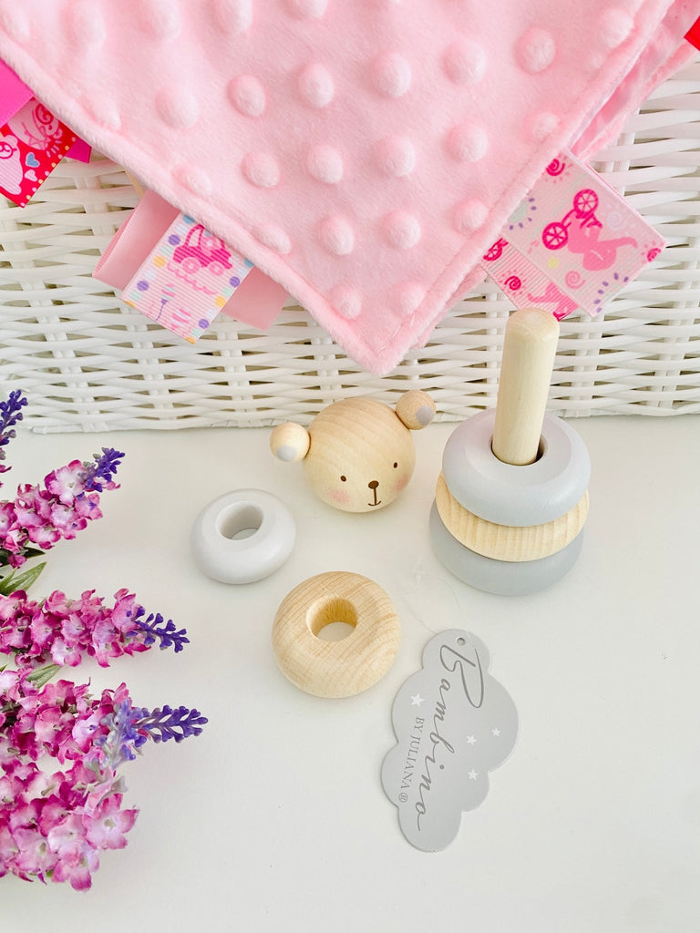Baby Girl Hamper - Teddy Bear Love - Pink and Blue Hampers