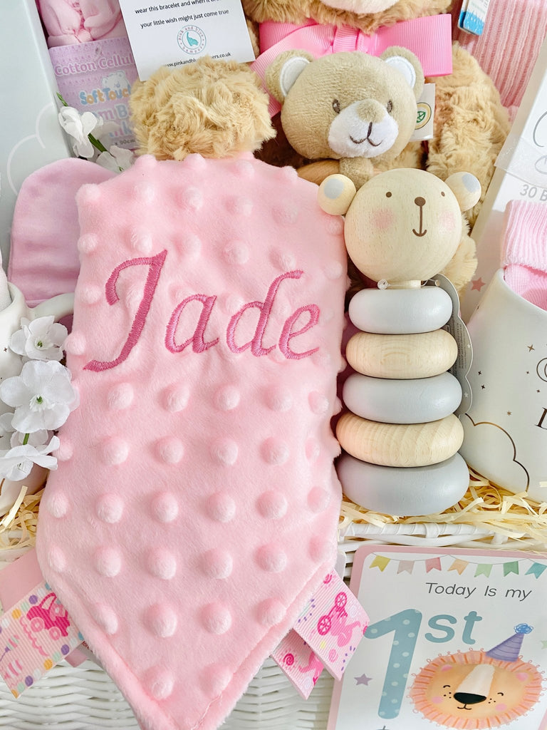Baby Girl Hamper - Teddy Bear Love - Pink and Blue Hampers