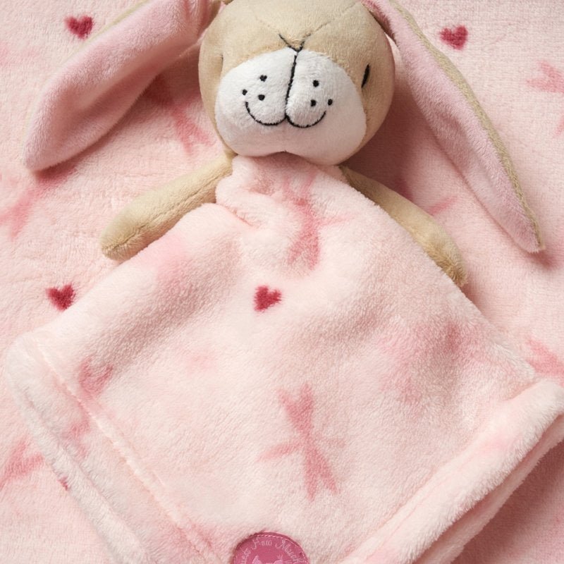 Baby Girls Guess How Much I Love You Comforter & Blanket - Pink and Blue Hampers