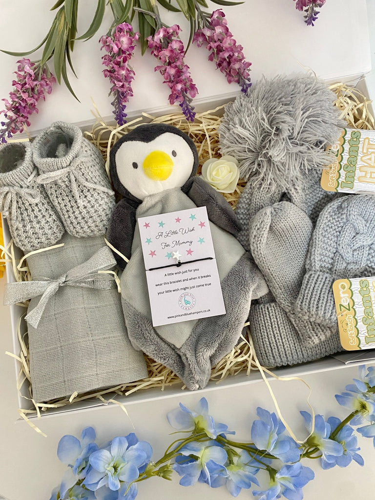 Baby Hamper - Cute Little Penguin - Pink and Blue Hampers