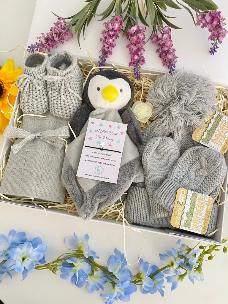 Baby Hamper - Cute Little Penguin - Pink and Blue Hampers