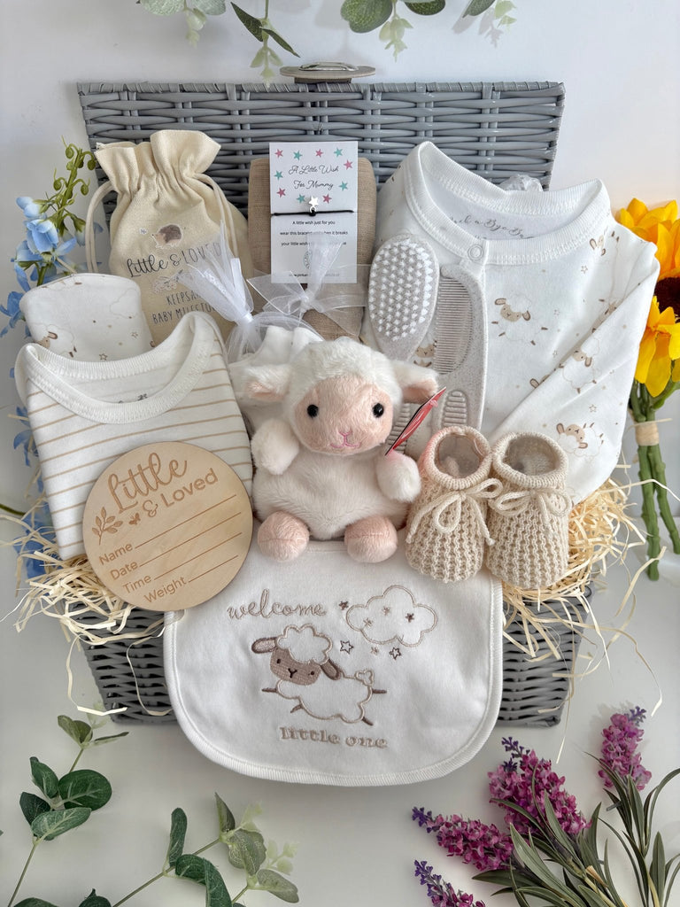 Baby Hamper - Loved Little Lamb - Pink and Blue Hampers