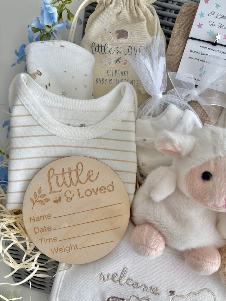Baby Hamper - Loved Little Lamb - Pink and Blue Hampers