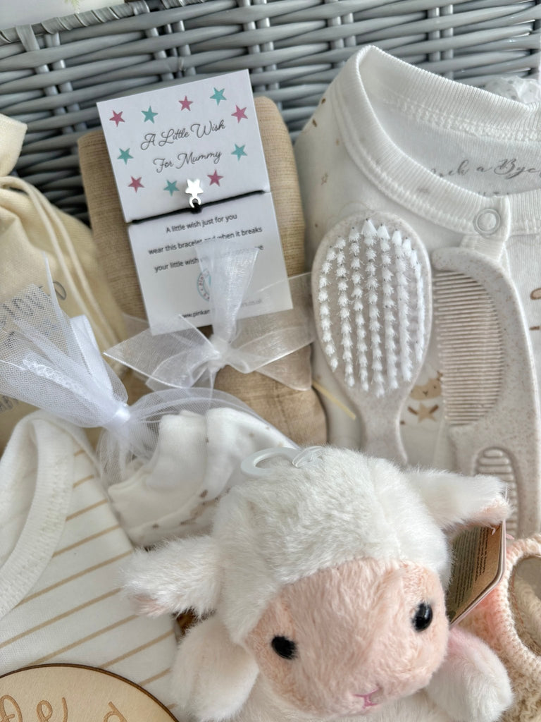 Baby Hamper - Loved Little Lamb - Pink and Blue Hampers