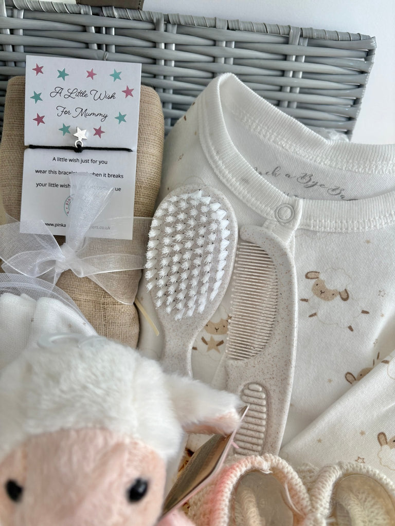Baby Hamper - Loved Little Lamb - Pink and Blue Hampers