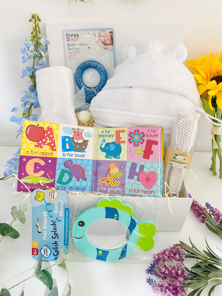 Baby Shower Gift Hamper - Baby Bath Time Fun - Pink and Blue Hampers