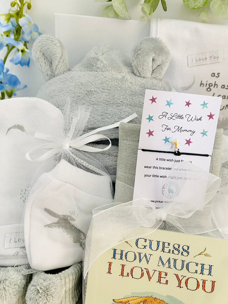 Baby Shower Gift Hamper - Guess How Much I Love You - Pink and Blue Hampers