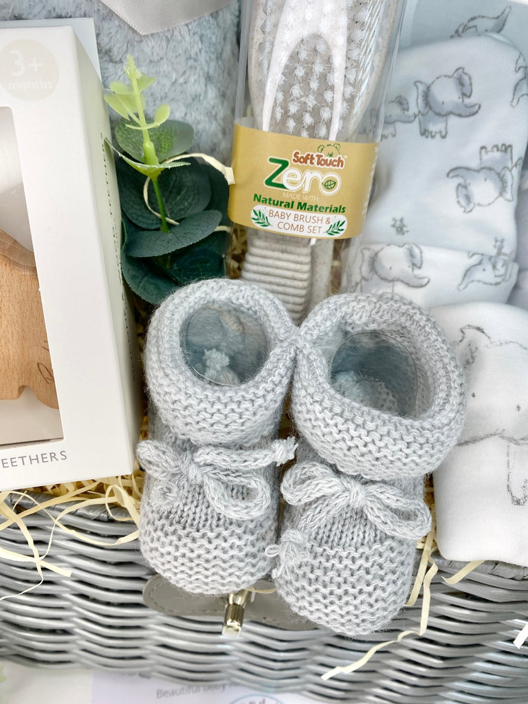 Baby Shower Hamper - Friendly Elephants - Pink and Blue Hampers