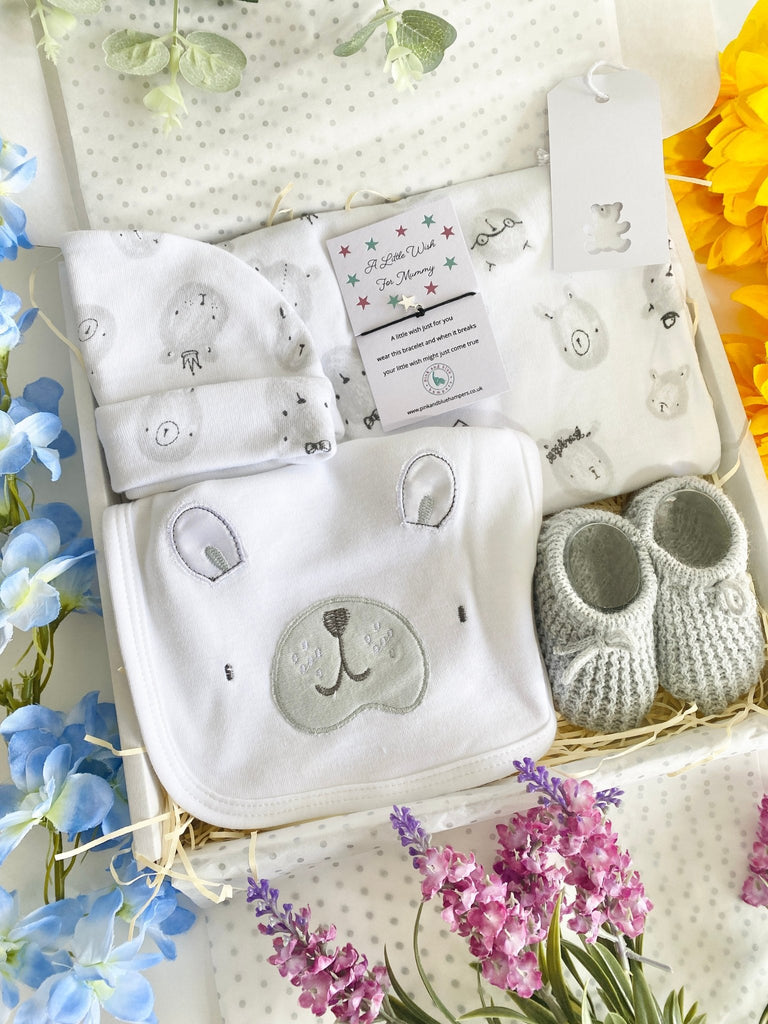 Happy Bear Unisex Hamper, New Baby Gift (Copy) - Pink and Blue Hampers