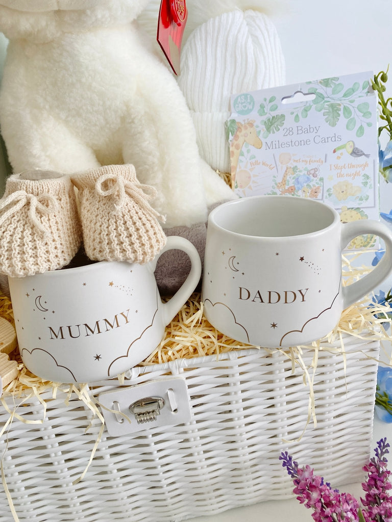 Large Unisex Baby Hamper - Big Lamb Cuddles - Pink and Blue Hampers