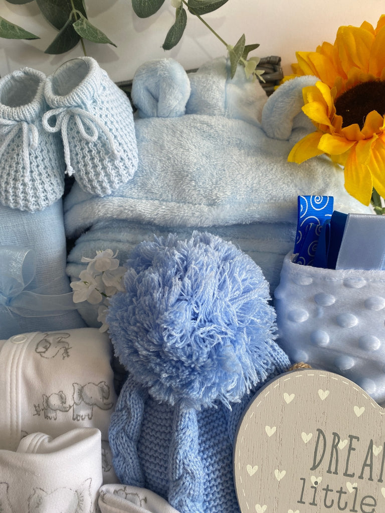 Luxurious Large Baby Boy Elephant friends Baby Hamper - Pink and Blue Hampers