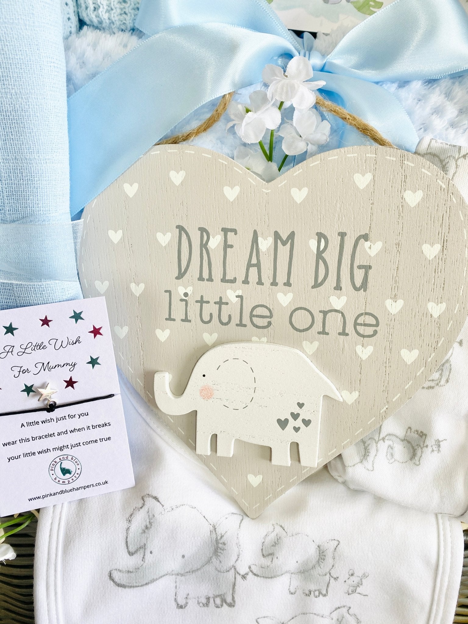 Large Baby Boy Basket Dream Big Little One - Main Image