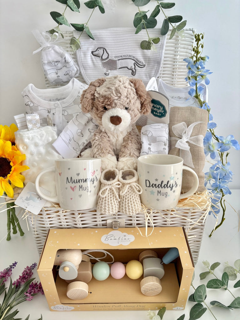 Maternity Baby Hamper - Long Hugs Are My Favourite - Pink and Blue Hampers
