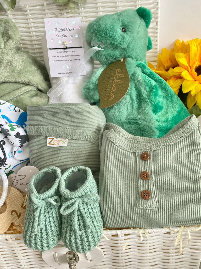 Maternity Gift Hamper - Dotty Dinosaur - Pink and Blue Hampers