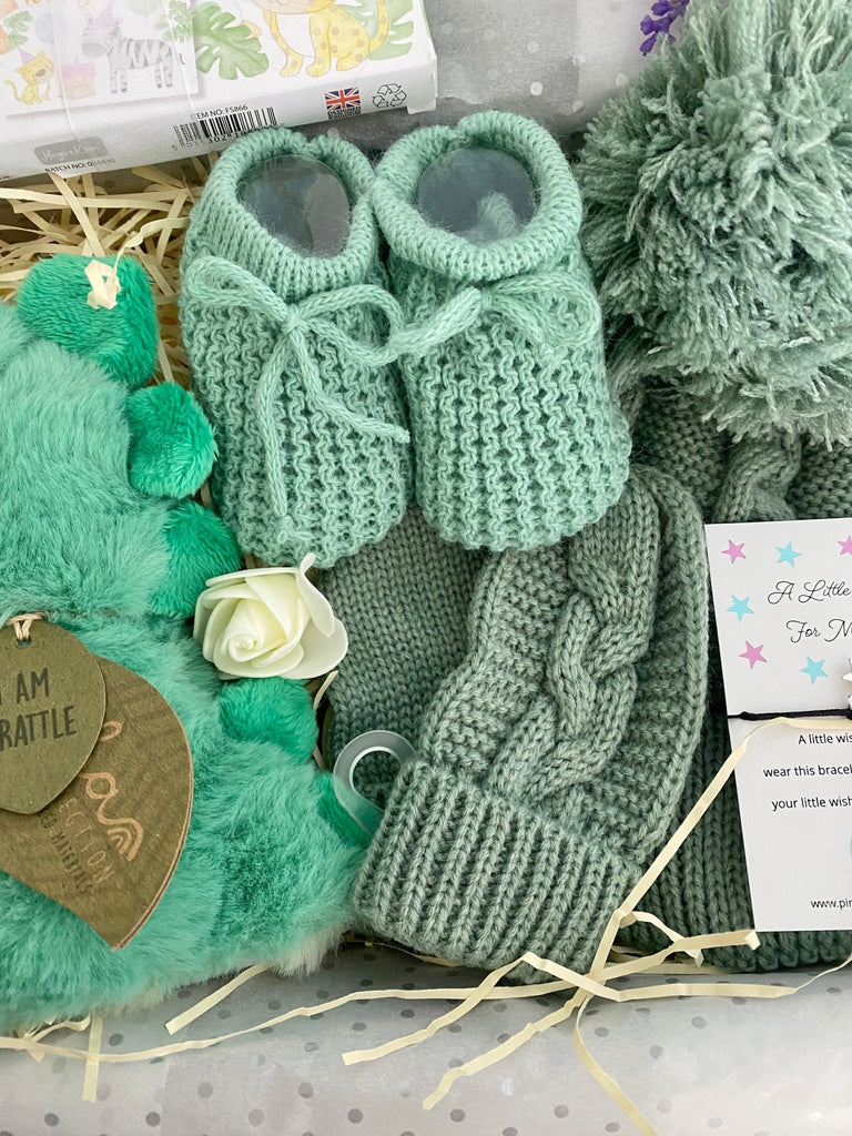 Maternity Gift Hamper - Little Dino Cuddles - Pink and Blue Hampers