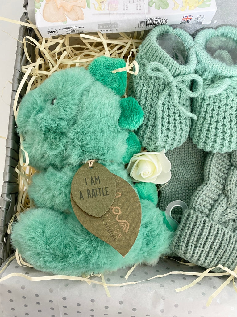 Maternity Gift Hamper - Little Dino Cuddles - Pink and Blue Hampers