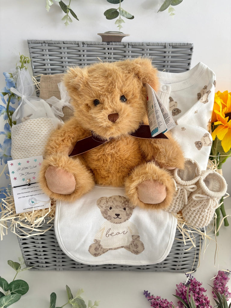 Maternity Gift Hamper - Teddy Bear Snuggles - Pink and Blue Hampers