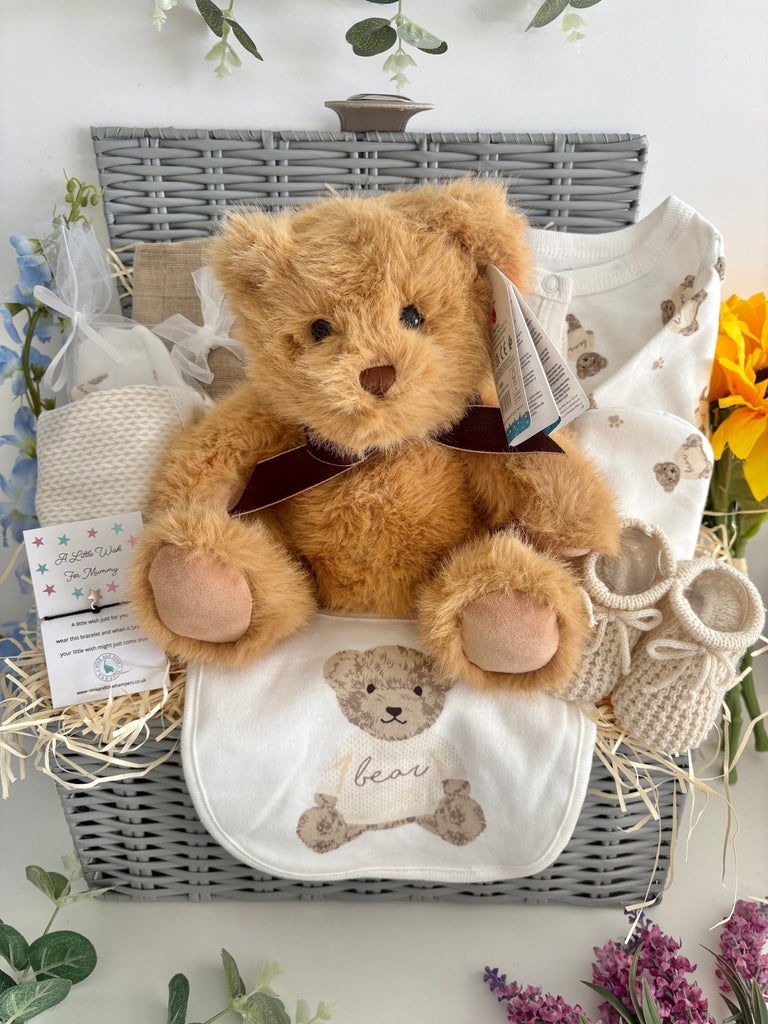 Maternity Gift Hamper - Teddy Bear Snuggles - Pink and Blue Hampers