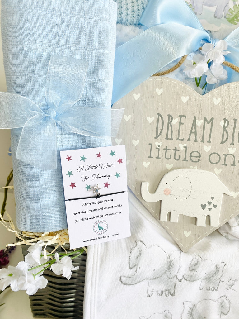 Maternity Gift - Splashing Elephant Fun - Pink and Blue Hampers