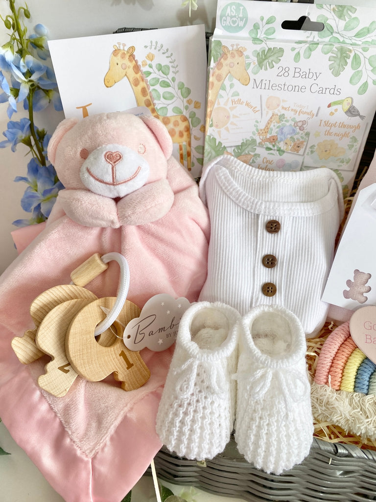 Mum To Be Baby Hamper - Precious Moments - Pink and Blue Hampers