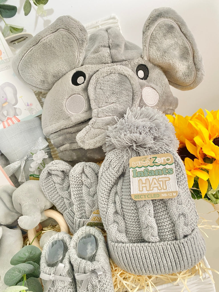 Mum To Be Hamper - Elephant Snuggles - Pink and Blue Hampers